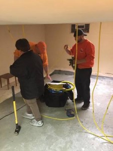 Water Damage Chowchilla Restoration Technicians Working