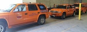 Water Damage Hanford Restoration Suvs At Warehouse